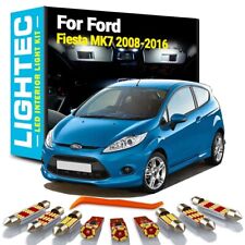 Per Ford Fiesta MK7 08-16 10pz Kit Luci Interne LED Bianco PREMIUM Aggiornamento