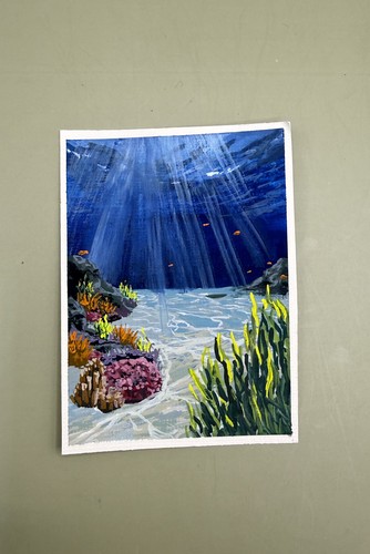 Aceo original mini pesce - aceo,