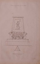 1825 Acquaforte Stampa Antico