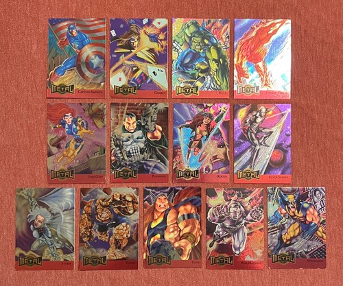 1995 marvel metal red - marvel,