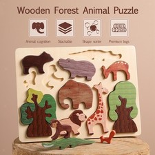 Blocco di puzzle con animali