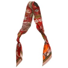 Sciarpa di seta rossa HERMES