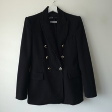 Giacca blazer doppiopetto nero
