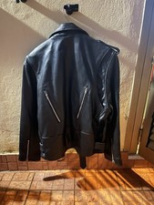 Giubbotto Chiodo In Pelle Nero