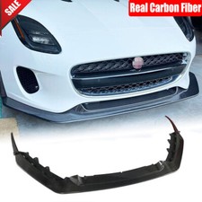 Spoiler labbro paraurti anteriore vera fibra di carbonio per Jaguar F-Type X152 2 porte 2017-19