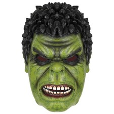 Maschera Halloween Lattice Cappuccio Avengers 4 Hulk Full Face Cover Cosplay Verde