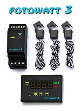 FOTOWATT3 TRIFASE Wattmetro wireless bidirezionale per autoconsumo fotovoltaico