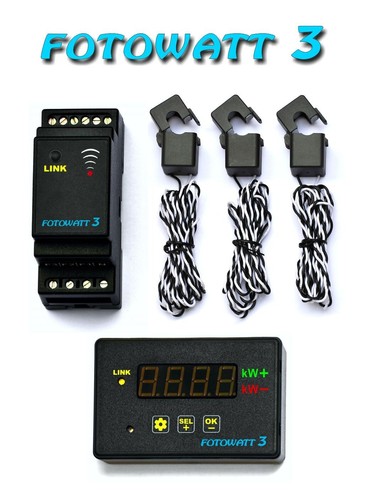 Fotowatt3 trifase wattmetro - fotowatt3,