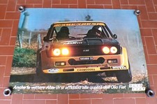 Poster FIAT 131 ABARTH RALLY G3 OLIO FIAT 1976 Cambiaghi Sanfront - MARIO GROS