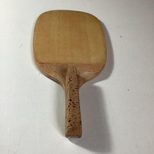 Racchetta da Ping Pong Scura Monostrato Lama Quadrata Kiso Hinoki Legno 83g Velocità 25