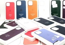 Custodie in vera pelle o silicone originali per iPhone 13, Mini, Pro, Pro Max