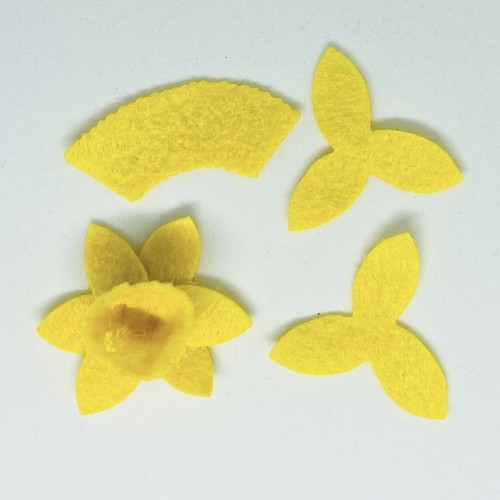 Fiori narciso feltro - di,