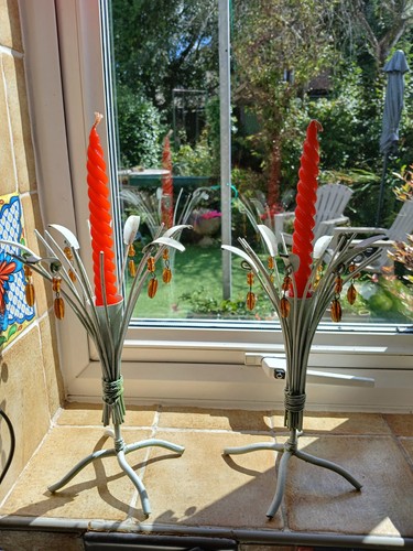 Vtg candle holders - holders, with