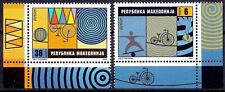 Macedonia 2002 Circo Acrobata Guarnizioni Palla Bicicletta Europa Animazione 2v Set MNH