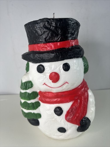 Vintage snowman christmas wax - vintage,