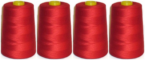 Rosso cucito filo 120s - rosso,
