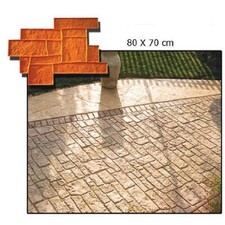Stampo Pavimenti Stampato Cemento "STAMPO PIETRA TETRIS 80X70CM"
