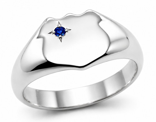 Anello sigillo zaffiro - anello,