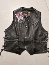 gilet In pelle moto Da Ragazza
