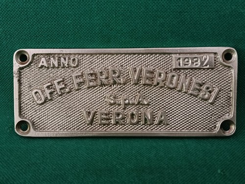 Vecchia targa targhetta placca - vecchia,