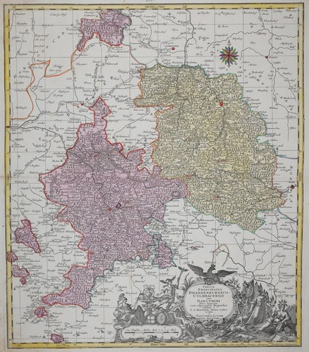 Bayreuth kulmbach incisione - kulmbach, su
