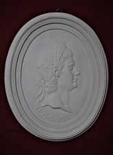 CHALK CAST BAS-RELIEF