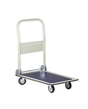 Carrello acciaio con pianale e