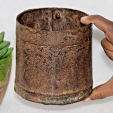 Ferro Antico Grano Misurazione Mana Pentola Originale Old Mano Fatta