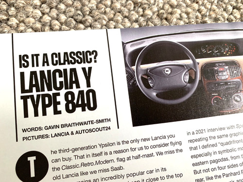 Lancia y10 840 frameable - lancia,