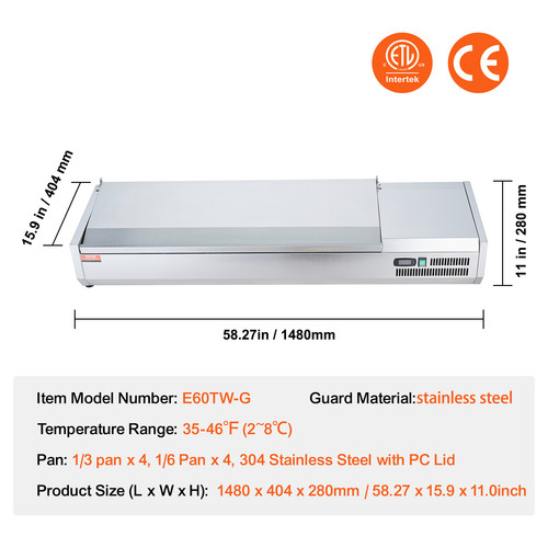 Vetrina refrigerata 140w - refrigerata,