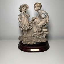 Giuseppe Armani Florence Girl and Boy Sweethearts on Wall 1993