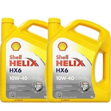 OLIO MOTORE Shell Helix Hx6 10W40 Multigrado MOTORI BENZIANA E DIESEL 10L LITRI