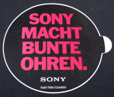 Adesivo pubblicitario SONY fa