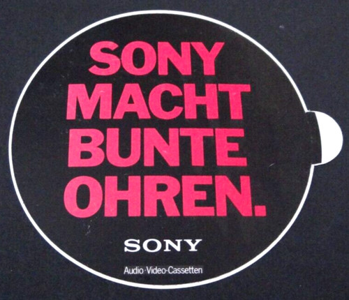 Adesivo pubblicitario sony - adesivo,