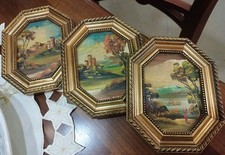 Trittico Di Dipinti Con