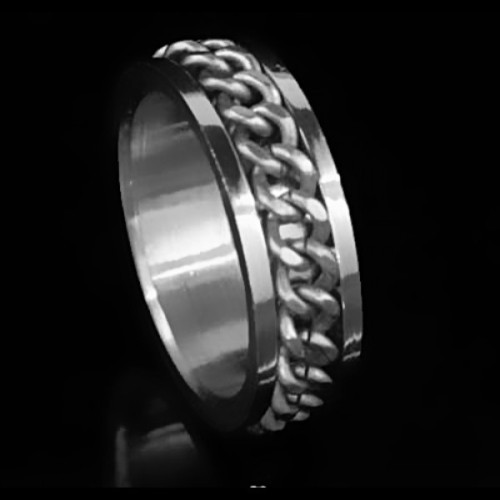 Anello uomo donna acciaio - anello,