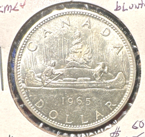 Canada 1965 dollaro bu - dollaro, km