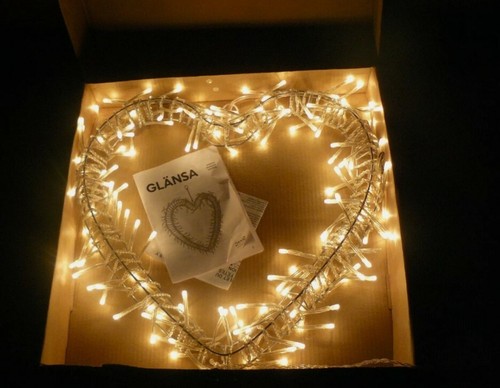 Ikea glansa luce cuore - glansa, led