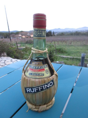 Bouteille vin rouge chianti - bouteille, de