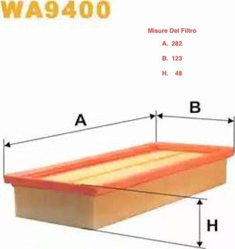 Filtro aria fiat panda - filtro,