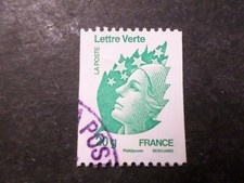 Francia 2011, Francobollo Roulette 4597b, Varietà' Senza UK Al Zaino Timbrato