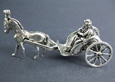 BOMBONIERE Carrozza ARGENTO Calesse CARROZZINA MATRIMONIO NOZZE L. ARGENTO SPOSI