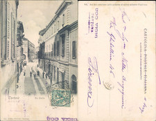 TORTONA  1906 ,SPLENDIDA ANIMAZIONE SU VIA EMILIA-65402