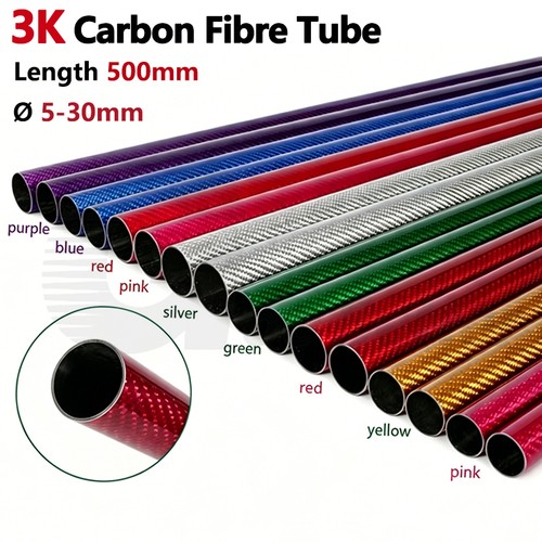 Tubo tondo fibra di - in,