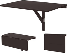 Tavolo Pieghevole a Muro, Tavolino Porta PC Da Parete in Legno, Tavolo a Scompar