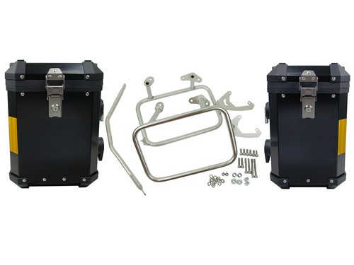 Set valigie nero alluminio - set, di