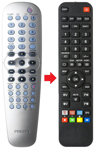Telecomando adatto per philips - telecomando,