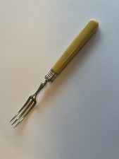 Forchetta in argento sterling marcata a Sheffield 1900 circa