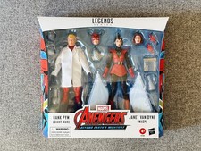 Confezione da 2 Marvel Legends Hank Pym (Giant-Man) e Janet Van Dyne (Wasp) nuovi con scatola mai aperti
