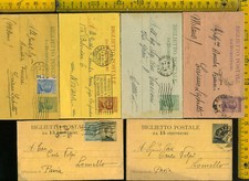 Regno Biglietto Intero Postale Michetti Lotto di Sei Vari pz 172